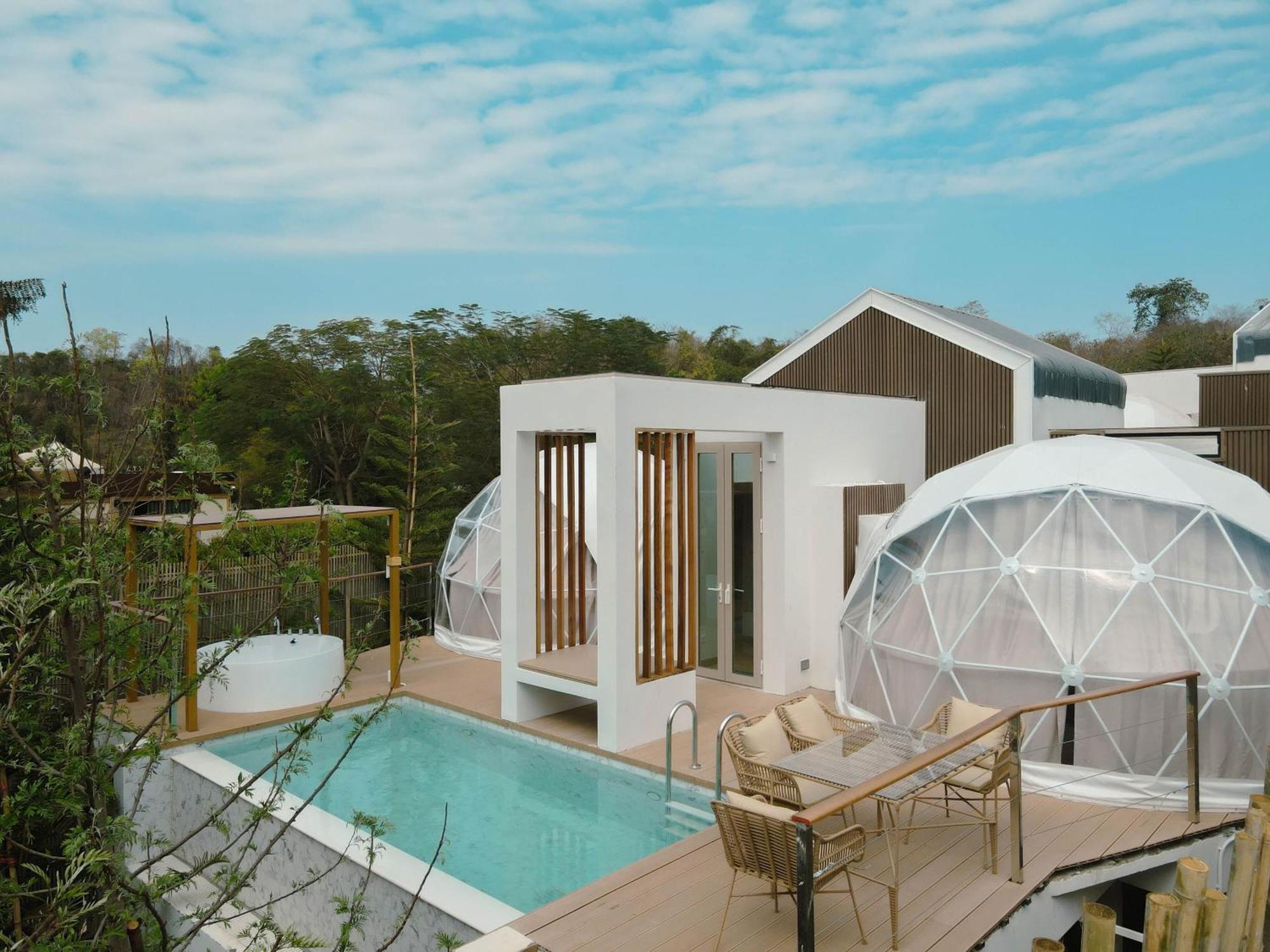 The X10 Nordic Tent And Glamping Pool Villa Khaoyai เขาใหญ่ - Sha Certified Ban Thung Sawang Bagian luar foto